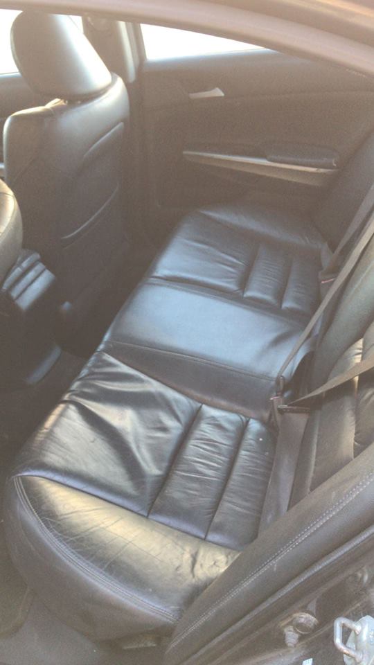 2009 Honda Accord Exl Grey With Black Leather Interior